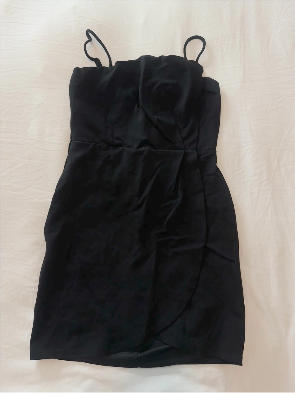 Lulu's Black Spaghetti-Strap Mini Dress